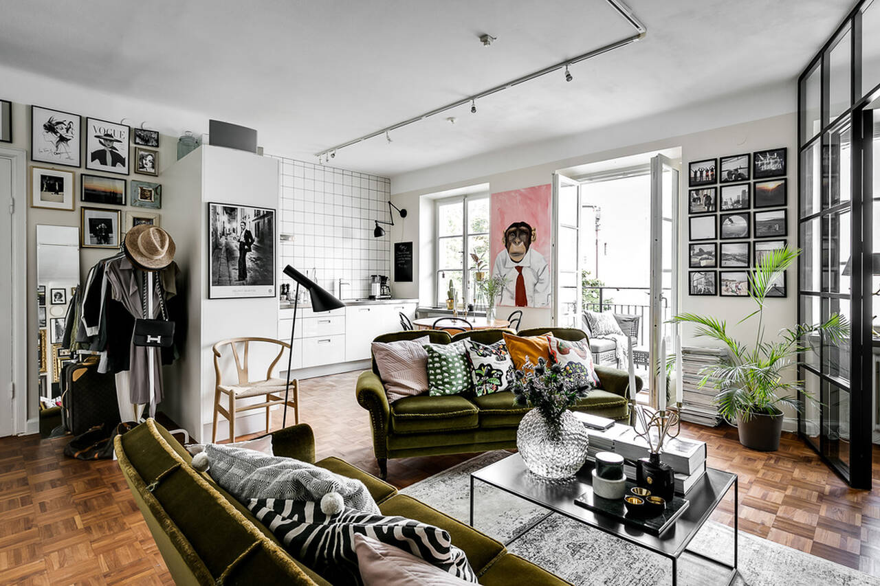 hela v rummet mot kök