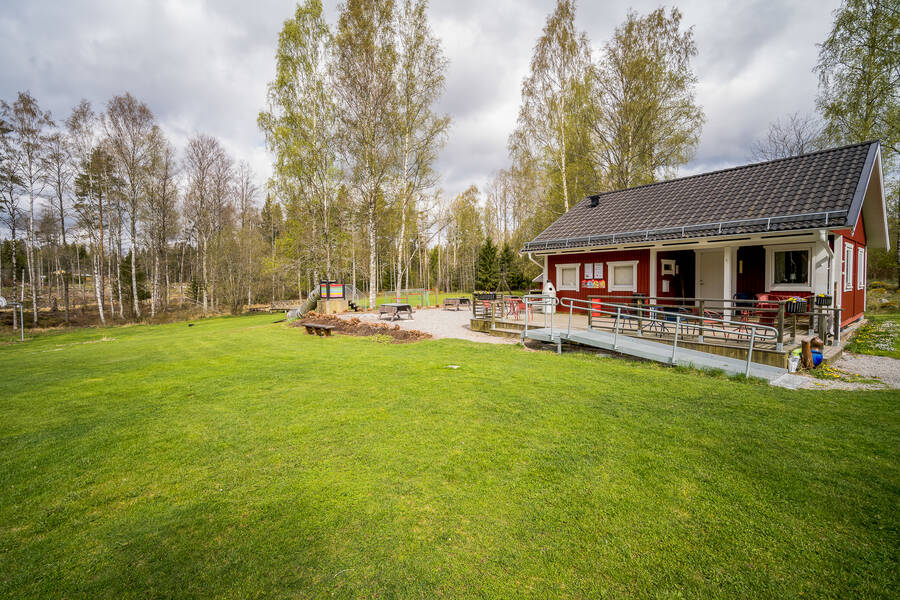 Kiosken håller öppet ett par timmar om dagen