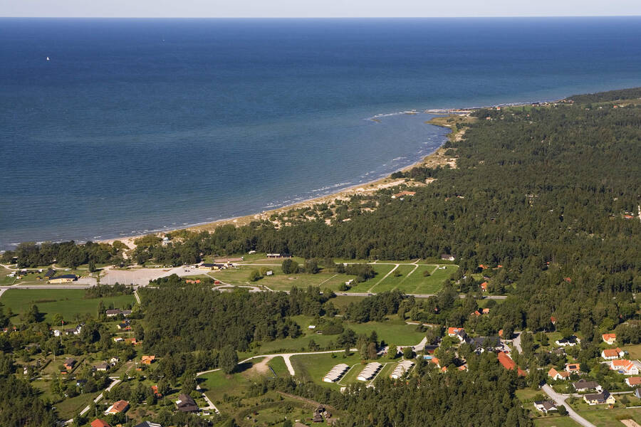 Toftagården bild mot stranden