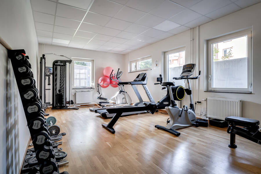 Gemensamt gym för föreningen.