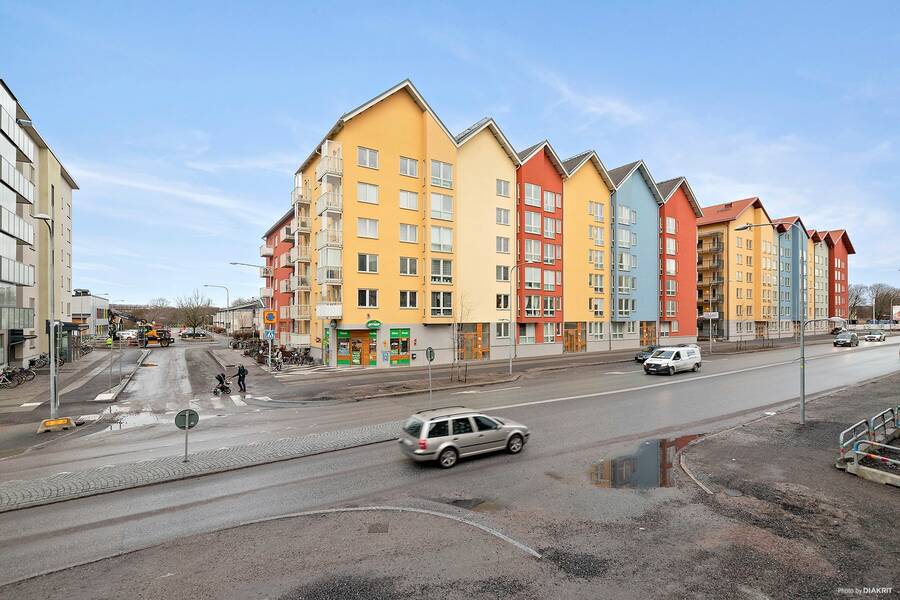 Fassad Råbyvägen/Kapellgärdet