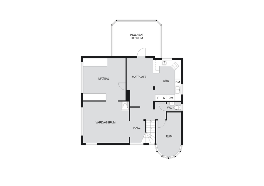Mellanplan planritning 