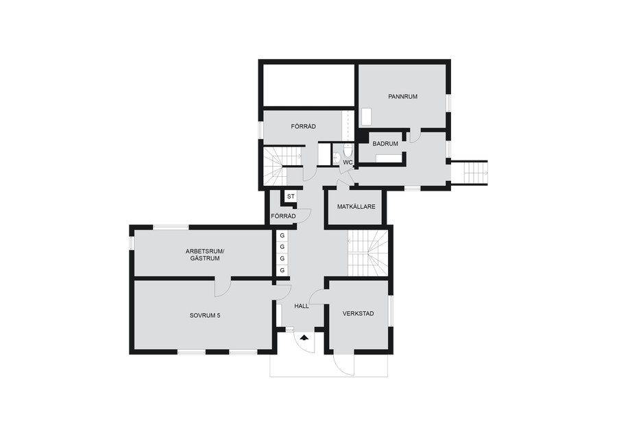 Entréplan Dalkarlsvägen 33 planritning 