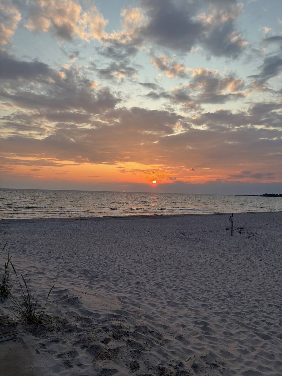 Solnedgång på Toftastranden 