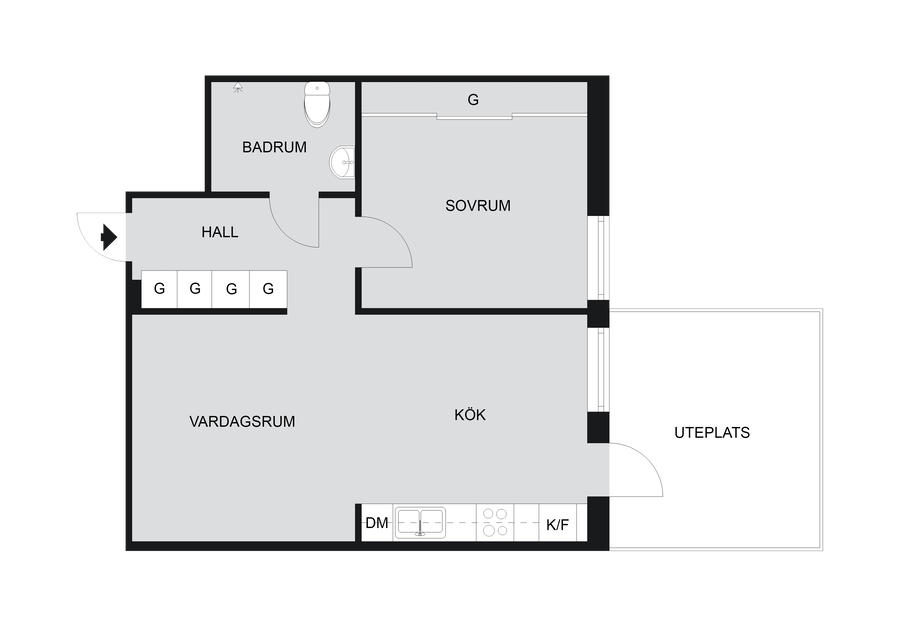 Planlösning (viss avvikelse kan förekomma)