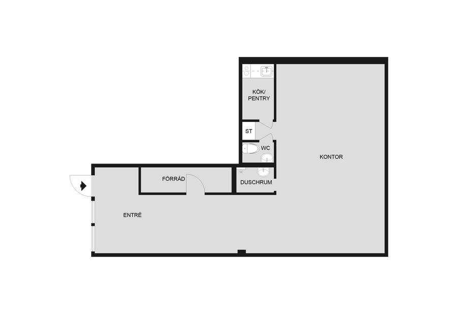 Planlösning (viss avvikelse kan förekomma)