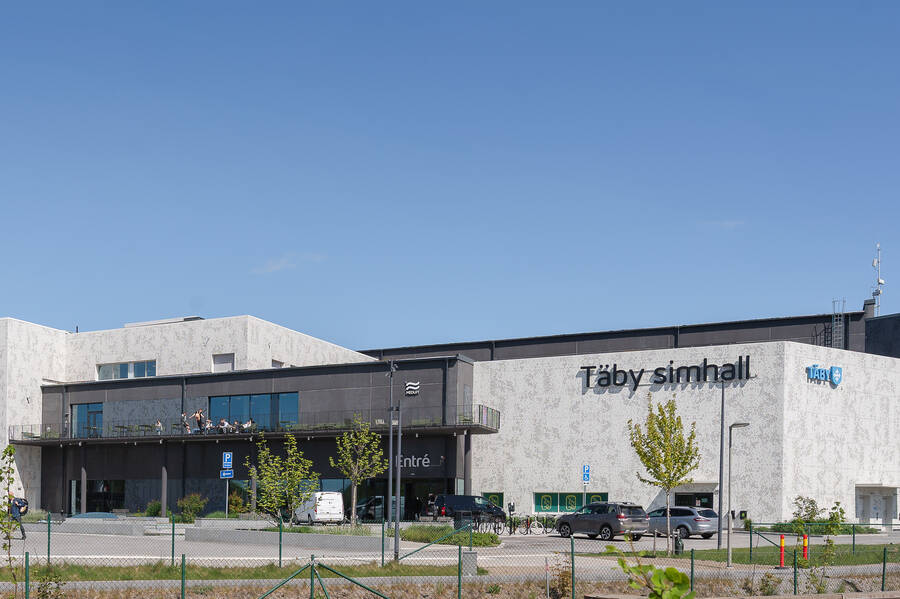 Nya Täby simhall samt gym finns nära