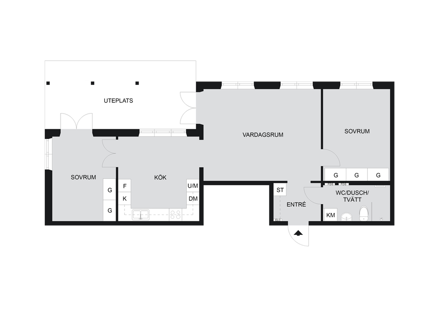 Planlösning (viss avvikelse kan förekomma)