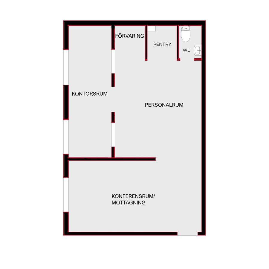 Planlösning (viss avvikelse kan förekomma)