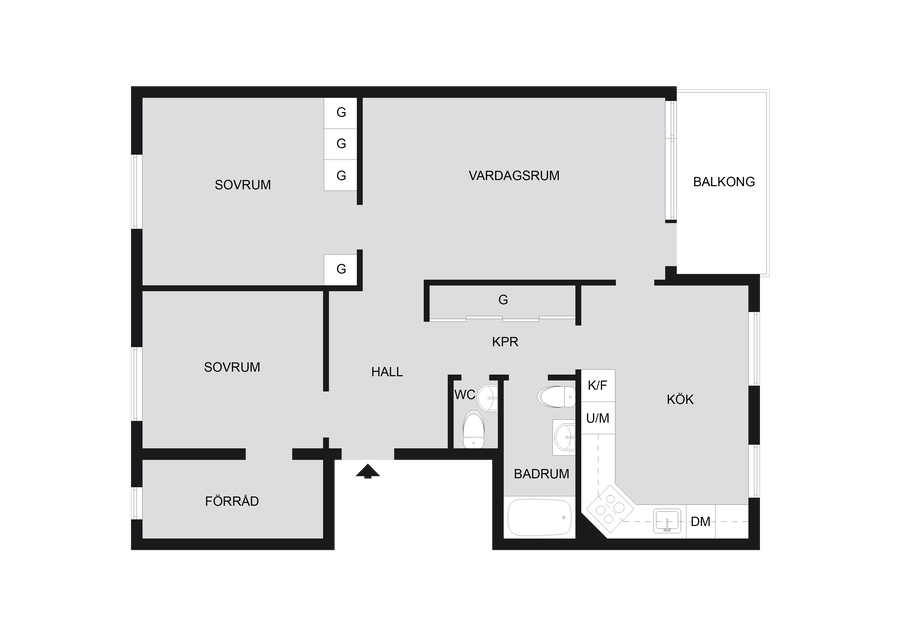 Planlösning Stormgatan 10