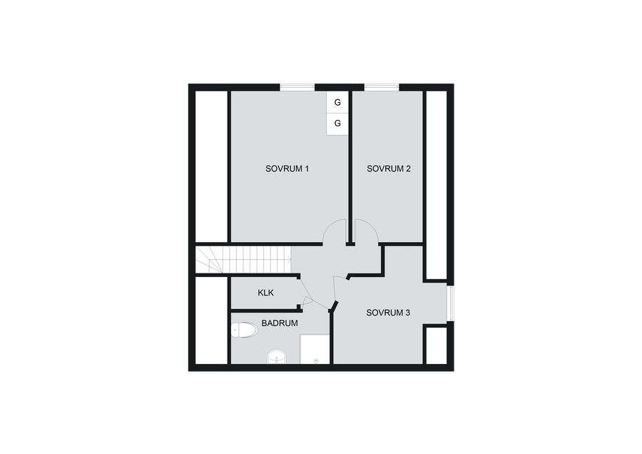 Planlösning övre
