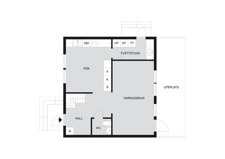 Planlösning entréplan