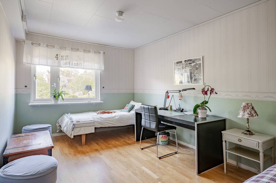 Sovrum på entréplan