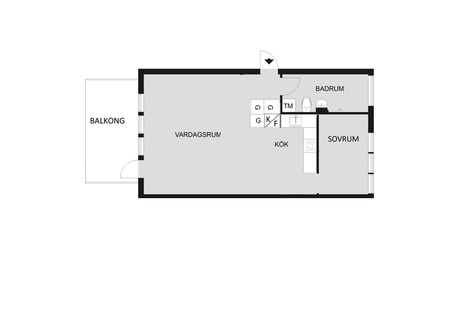 Alternativ planlösning - 2a