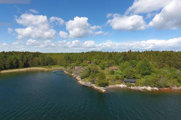 Sjöställe med lång strandlinje