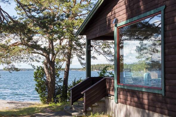 Syddad veranda för härliga solnedgångar