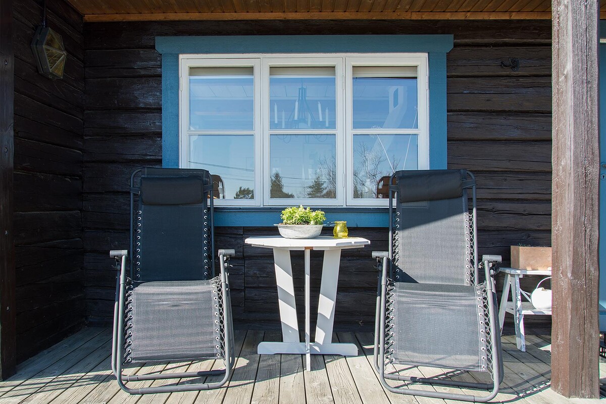 Mysig hörna vid entrén