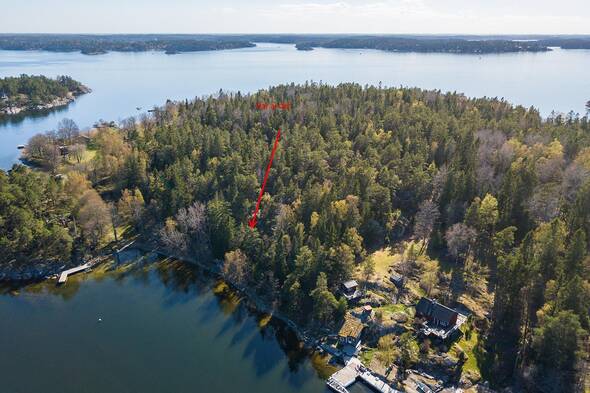 Flygbild över området