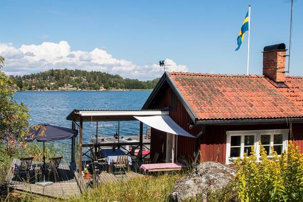 Vindskyddad uteplats