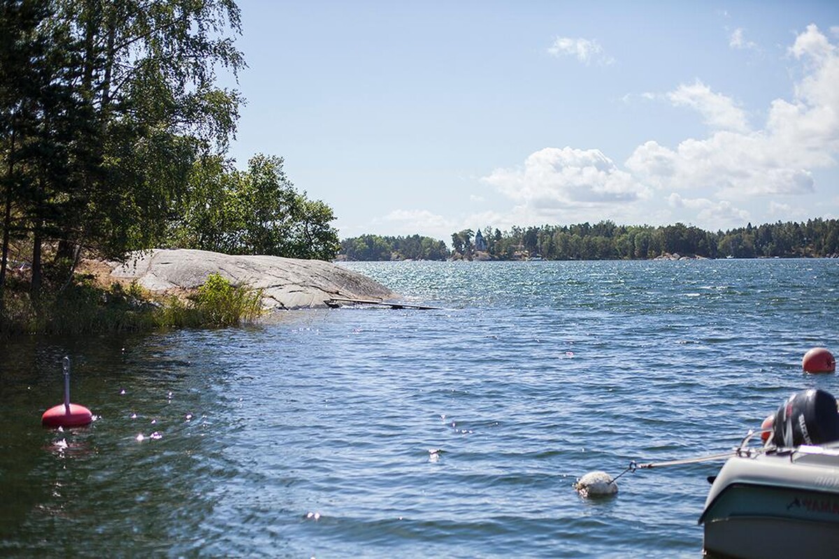 Badklippor vid bryggan