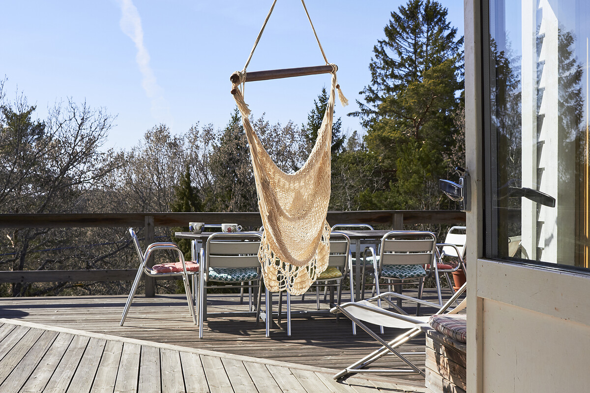 Utgång från köket till altanen