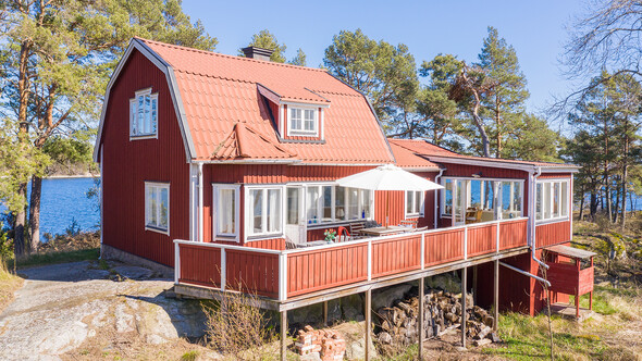 Huset med altan mot söder