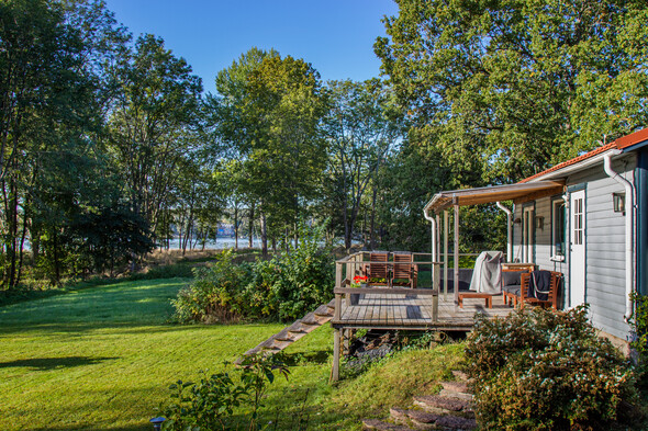 Utsikt mot Djurgården och gräns mot ängen