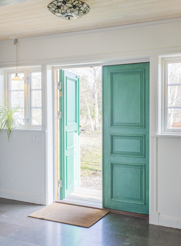 Kalksten vid entrén