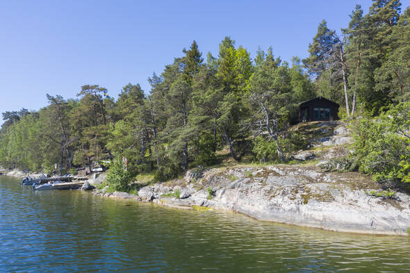 Sjöställe på Betsö med lång strandlinje