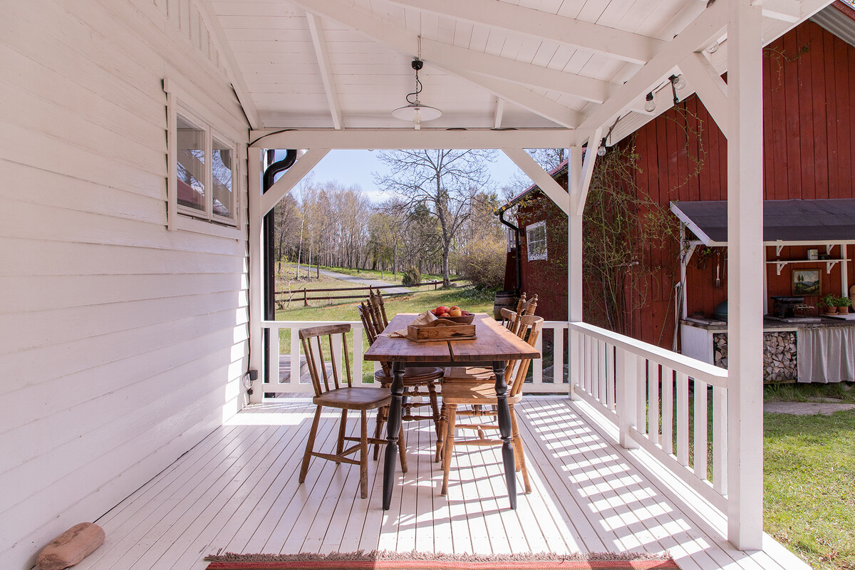 Matplats med kvällssol