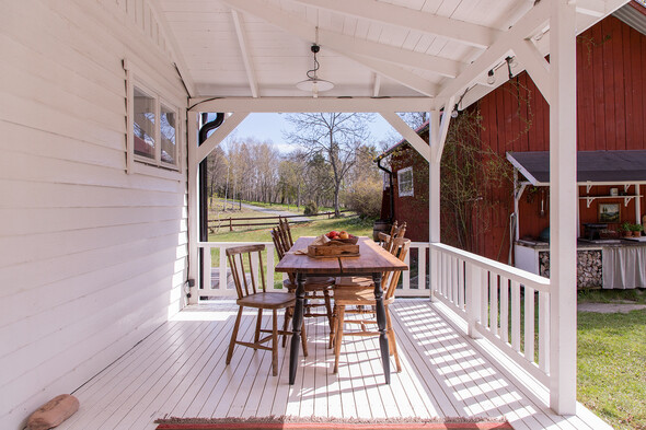 Matplats med kvällssol