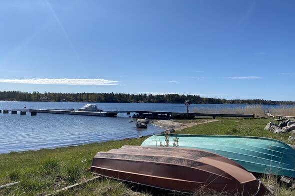 Underbart strandområde som man är delägare i genom samfälligheten