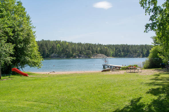 Till stranden går man på några minuter