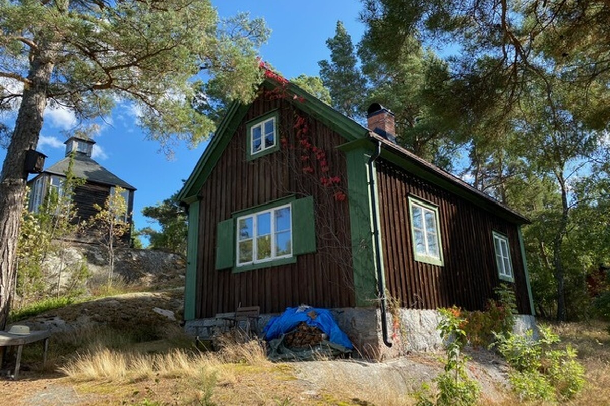 Charmfullt hus på udden