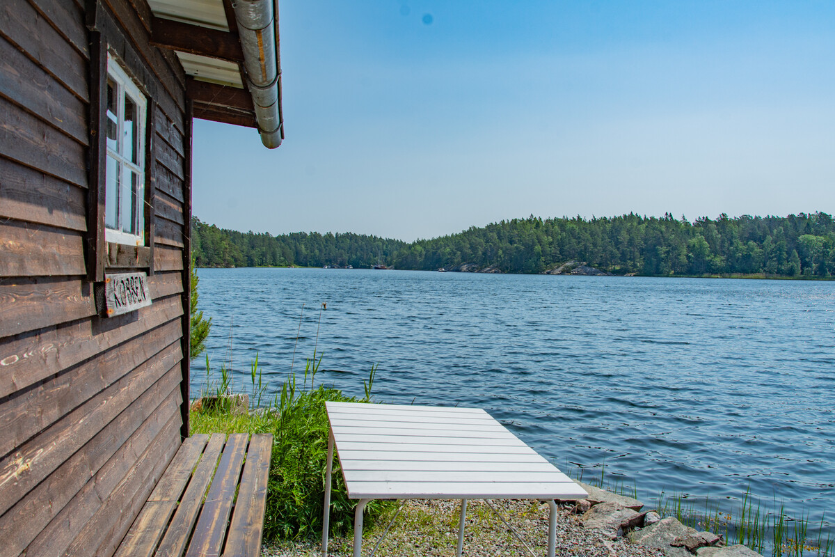 Utsikt vid sjöboden