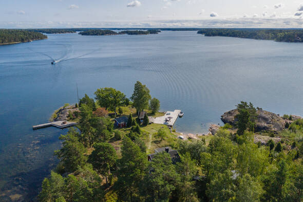 Här är det fritt läge ut mot fjärden