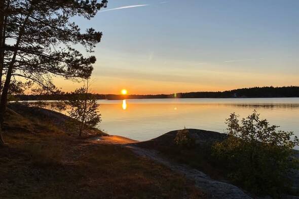 Solnedgång sommartid