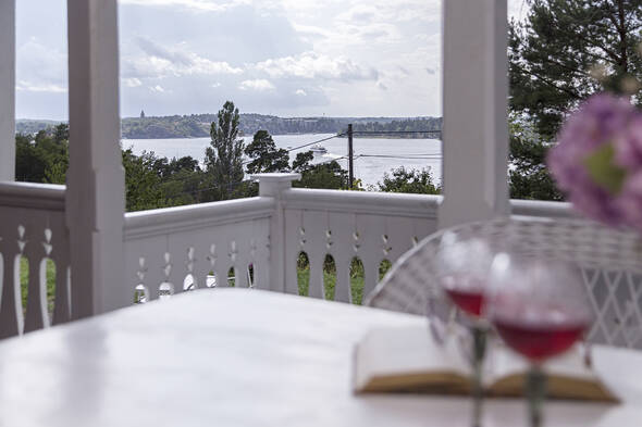 Västerläge med utsikt över Vaxholm