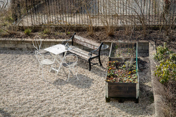 Uteplats på gården