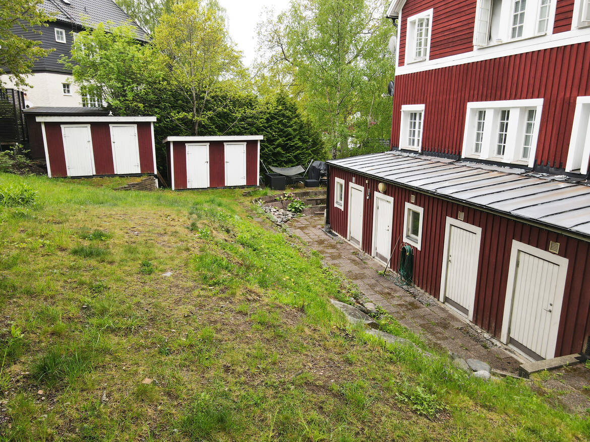 Fastighetens baksida