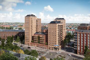 Ljus hörnlokal i två plan