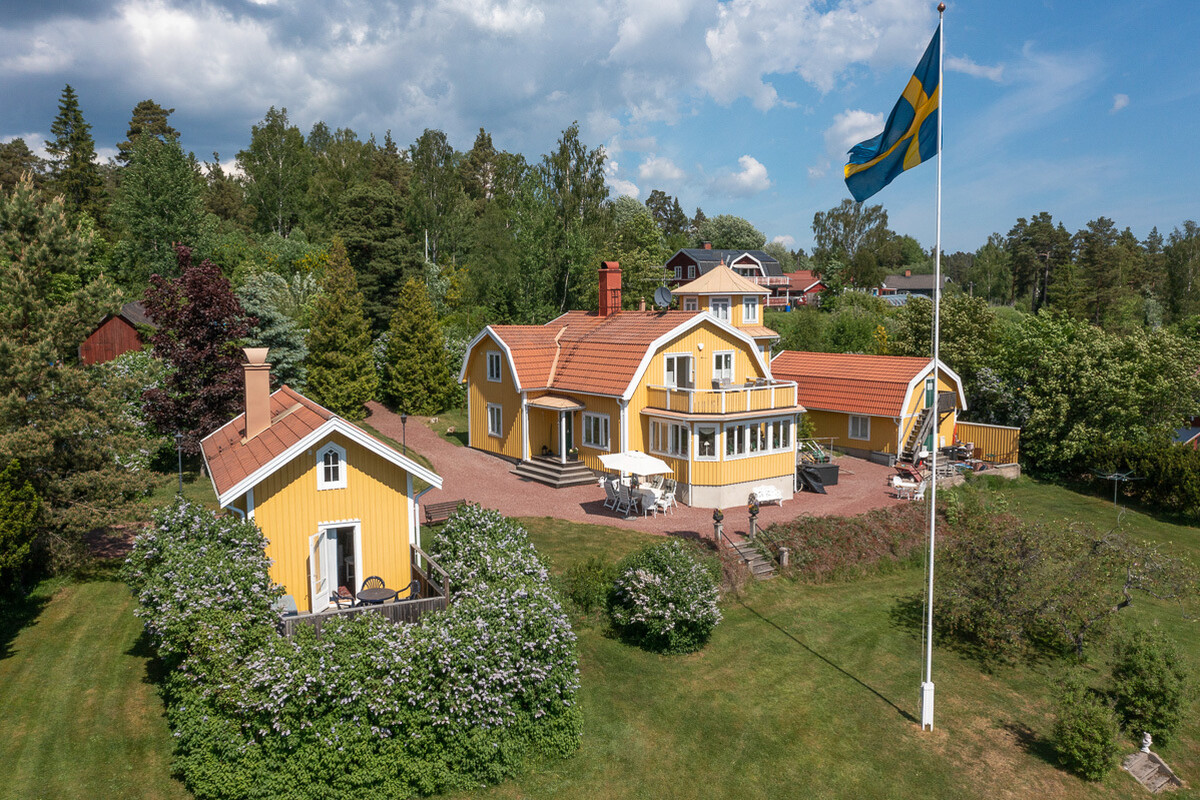 Tre bostadshus