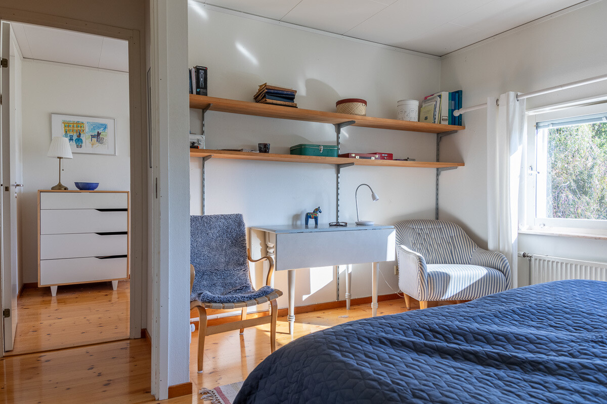 Övre plan med fyra sovrum