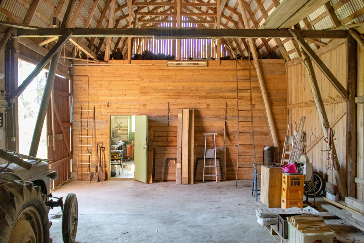 1 av 5 utrymmen i ladan