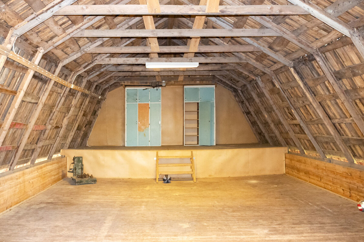 1 av 5 utrymmen i ladan