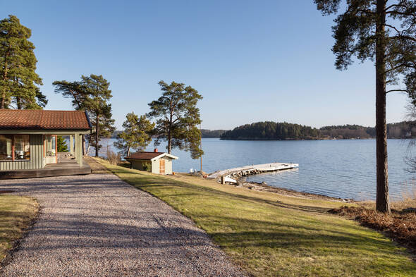 Körbart fram till huset