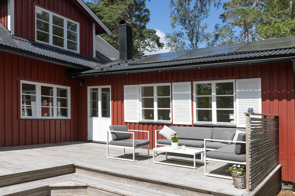 Altan i fint solläge