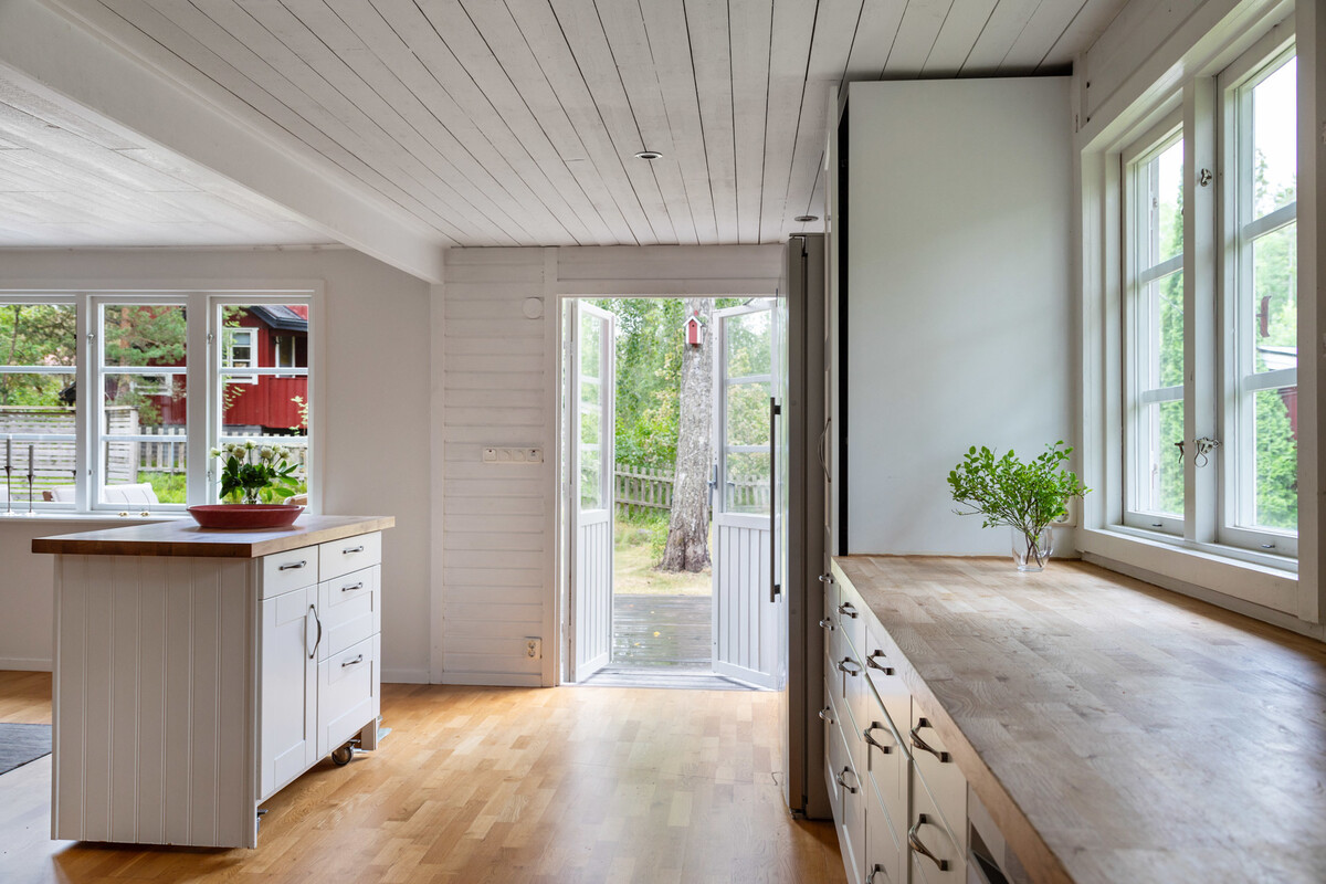 Utgång till den stora altanen