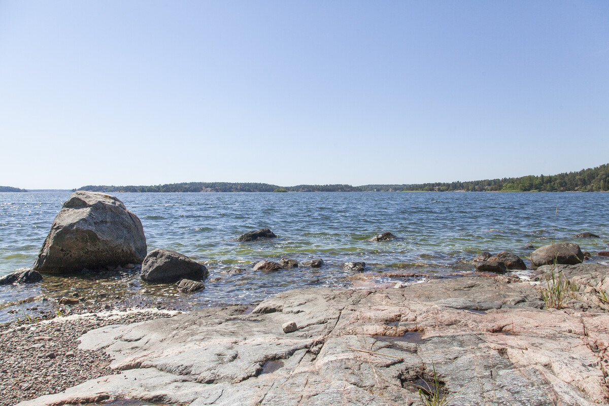 Strandbad på norra Rindö