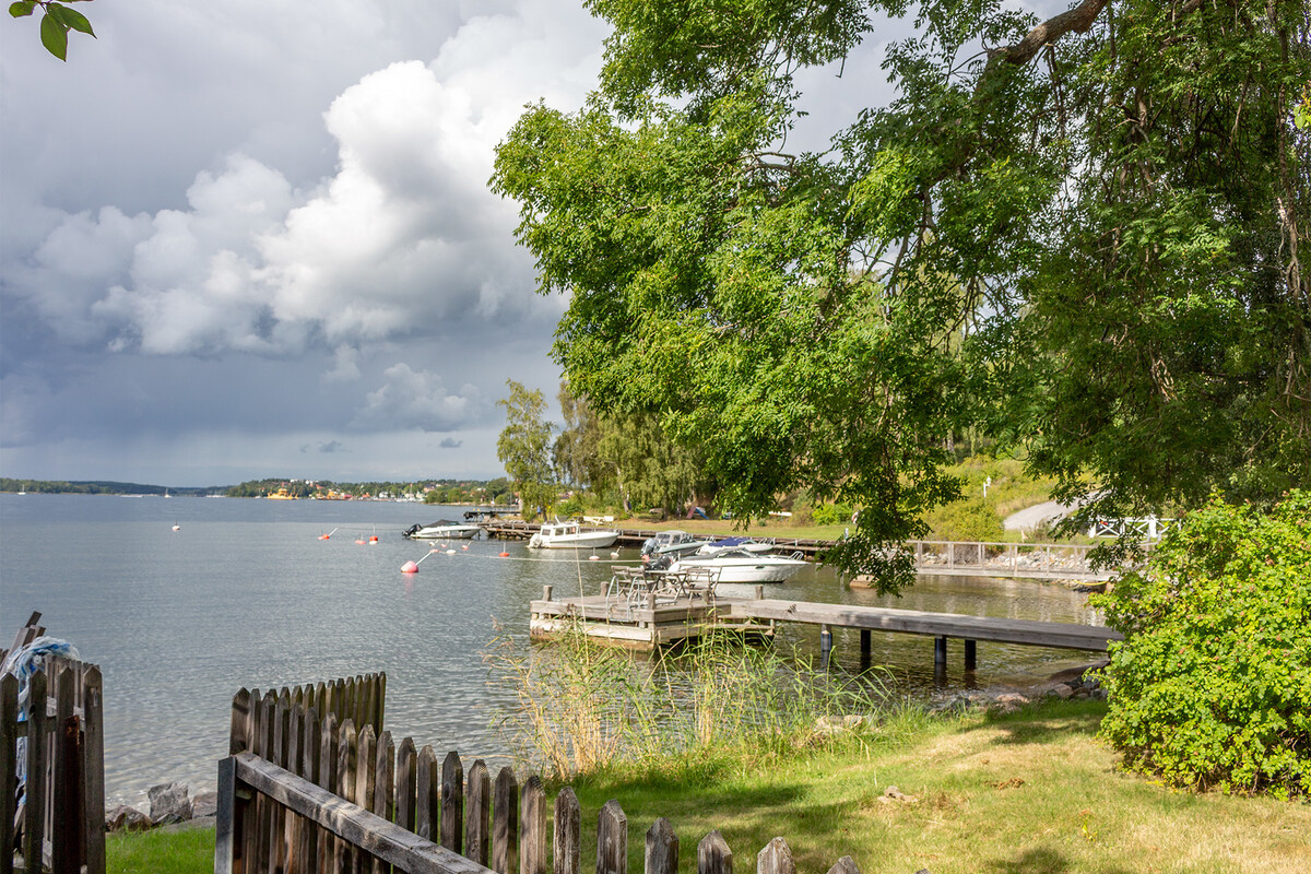 Nära ner till Rindöbaden